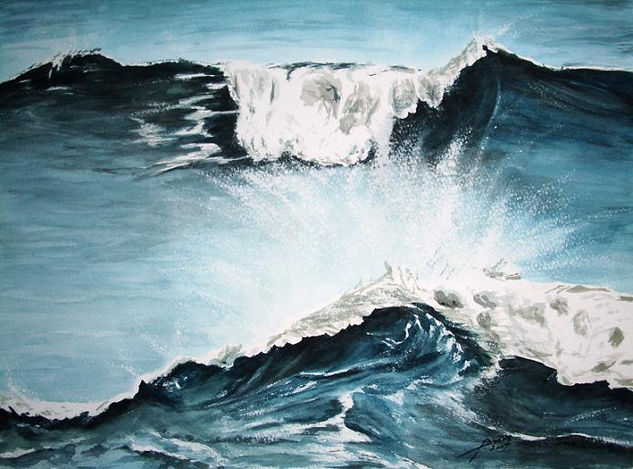 Olas Watercolour Paper Marine Painting