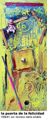 La puerta de la Felicidad Mixed media Panel Others