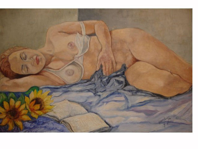 mujer en reposo Oil Canvas Nude Paintings