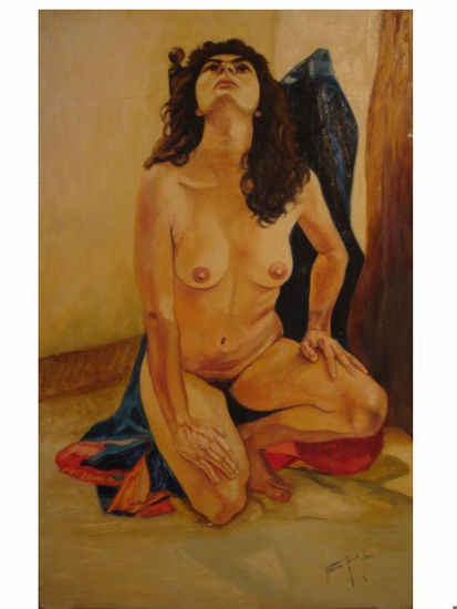 desnudo Óleo Tabla Desnudos