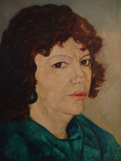 esneda Oil Panel Portrait