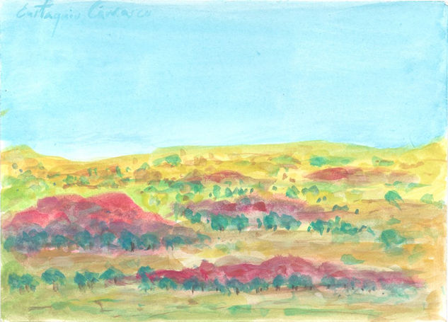 Paisaje  de Rebisia Watercolour Paper Landscaping