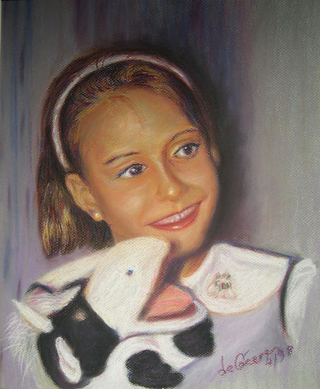 Ana Pastel Paper Portrait