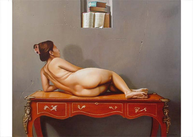 En la sima Oil Canvas Nude Paintings