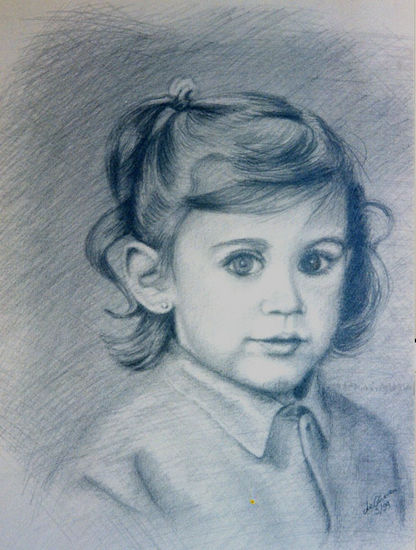 Esther Graphite Paper Portrait