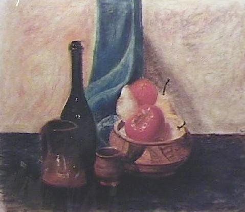 Bodegón con tomates Pastel Paper Still Life Paintings