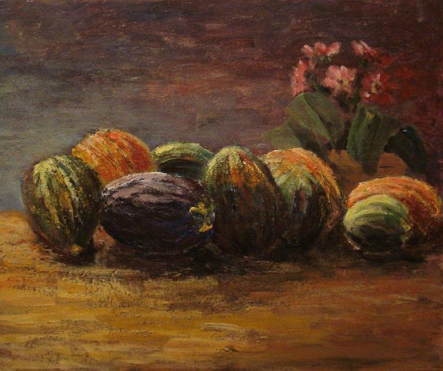 Calabazas Óleo Lienzo Paisaje