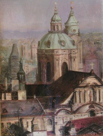 Praga, Iglesia de San Nicolás Pastel Papel Otros