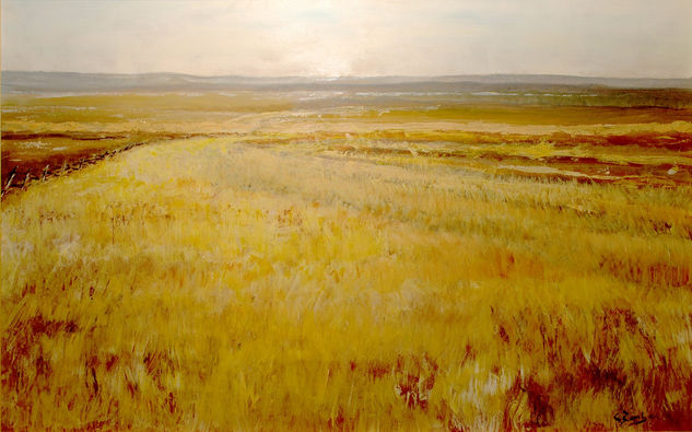 campo amarillo Oil Canvas Landscaping