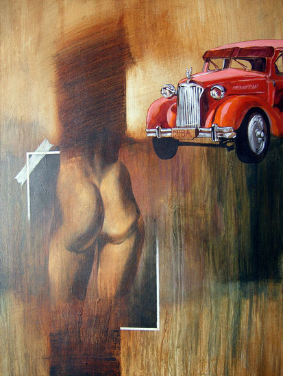 Recuerdos del barrio Acrylic Canvas Nude Paintings