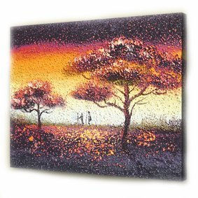 Arboles Africanos AQ-OIL-76 Óleo Lienzo Paisaje