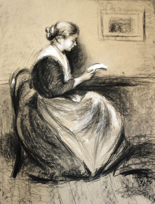 Mujer leyendo una carta. Réplica de Picasso.