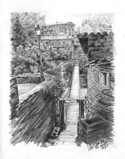 El pont penjat, Rupit Graphite