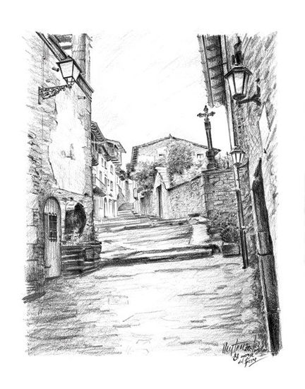 Carrer del Fossar, Rupit Graphite