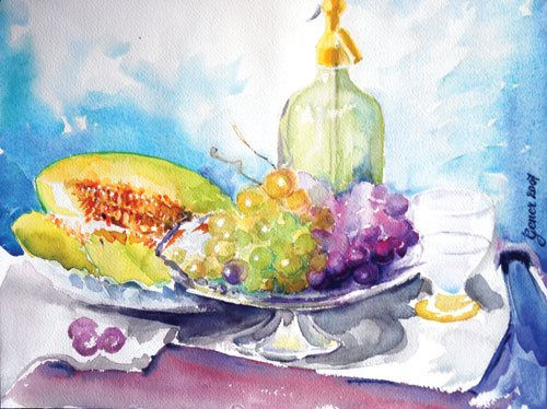 Sifón Watercolour Paper Still Life Paintings