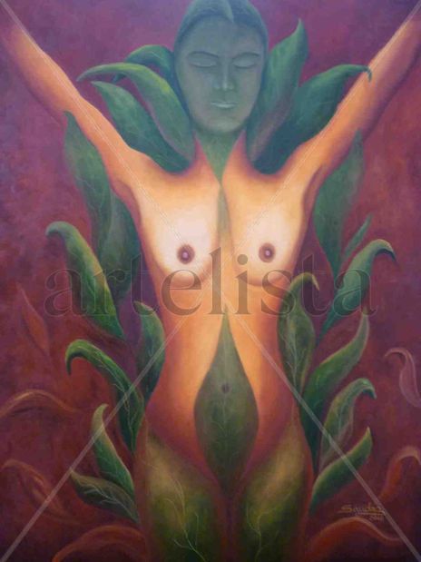 Mujer hoja...mujer...