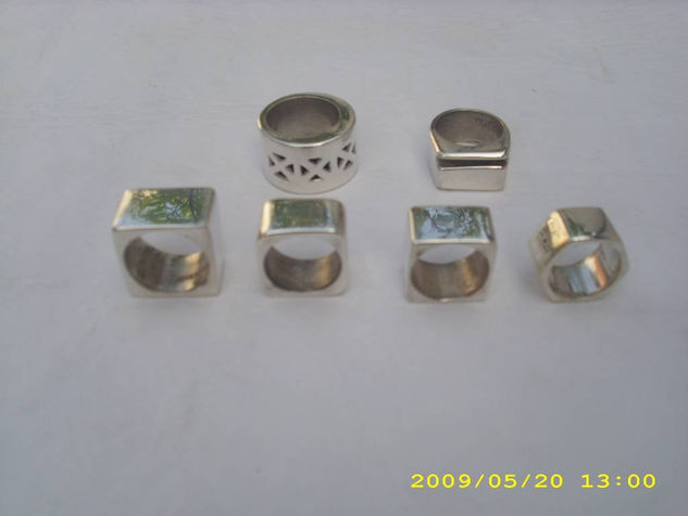 anillos cuadrados encamisados 