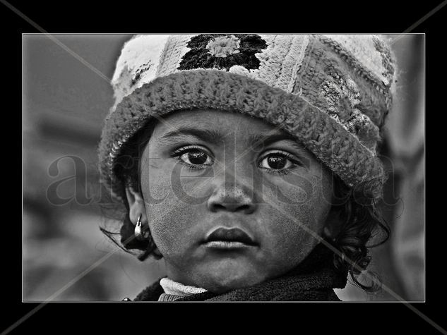 Los ojos de la vida Retrato Blanco y Negro (Digital)