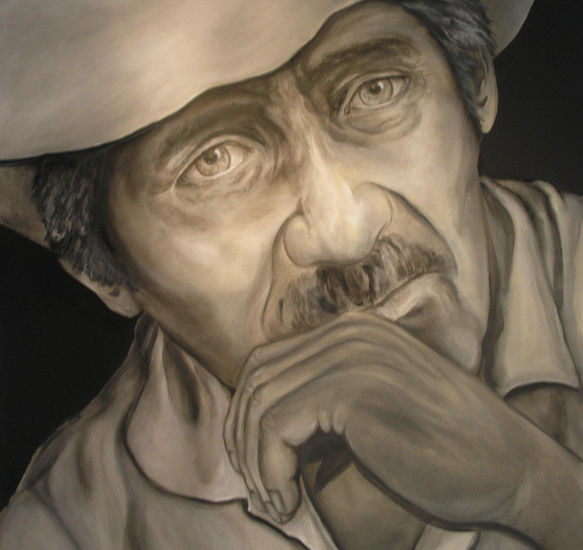 Don Lupe Acrylic Canvas Portrait