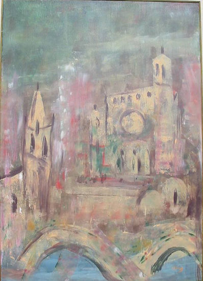 catedral girona Acrylic Canvas