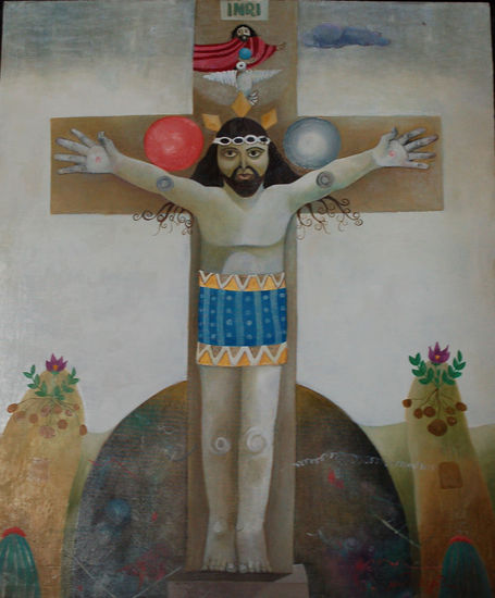 Cristo crucificado Oil Canvas Landscaping