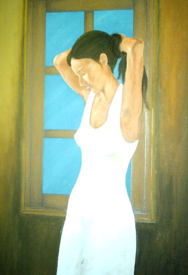 Nostalgia. Acrylic Panel Figure Painting