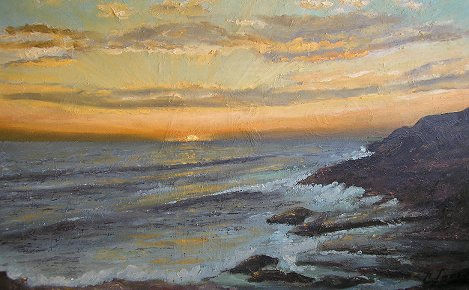 Al alba Oil Canvas Marine Painting