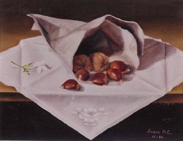 "Bodegón con castañas y  nueces"