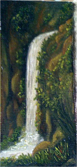 cascada Oil Canvas Landscaping