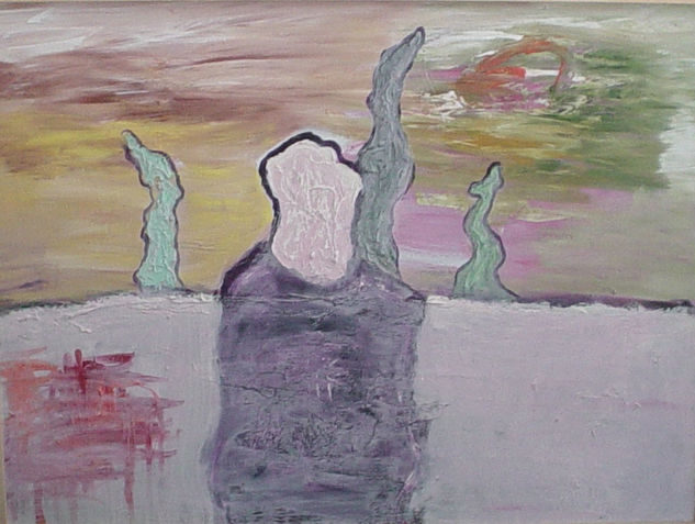 Warten auf Godot Gorbeiako gurutzearen aspixan Acrylic Panel Figure Painting