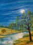 "NOCHE DE PLENILUNIO" ... ACUARELA DE 40X50