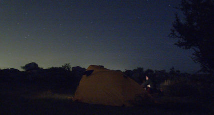 Acampando en las...