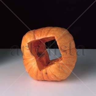calabaza con ventana