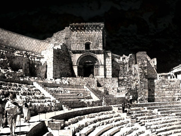 Teatro Romano XXIV Otras temáticas Blanco y Negro (Digital)