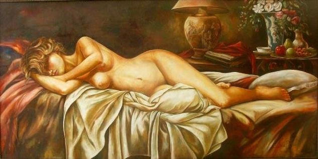 el suño Oil Canvas Nude Paintings