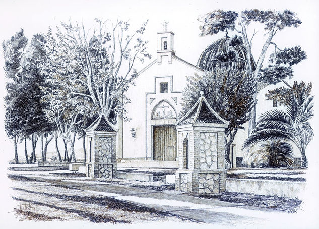 ermita de alcudia de crespins Ink