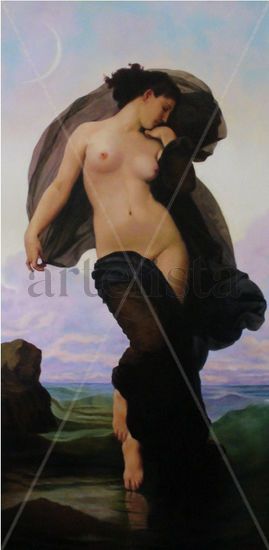 Crepúsculo Oil Canvas Figure Painting