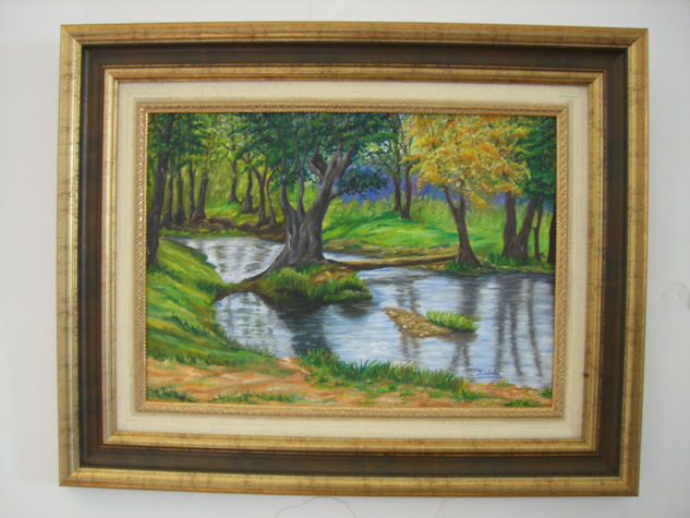 Reflejos del Bosque Oil Canvas Landscaping