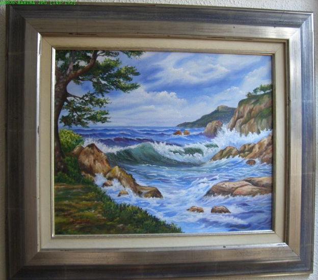 Mar brava Oil Canvas Landscaping