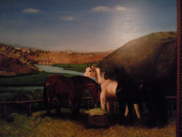 caballos Oil Canvas Landscaping