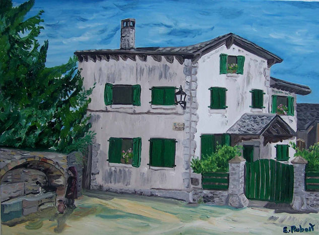 Veranos en Guils Oil Canvas Landscaping