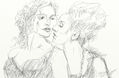 Dibujo 2 mujeres
