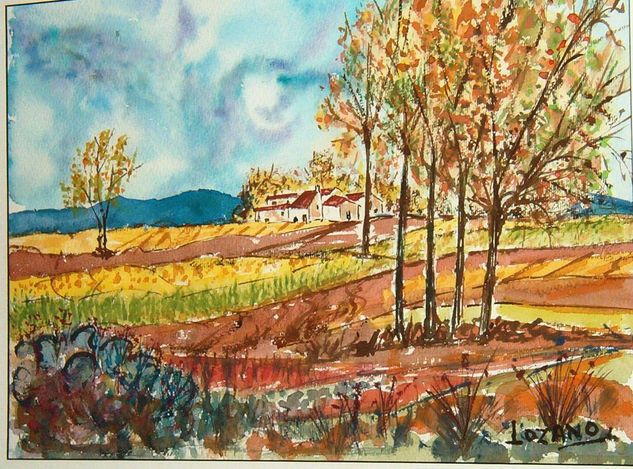 Ocres en Otoño Watercolour Paper Landscaping