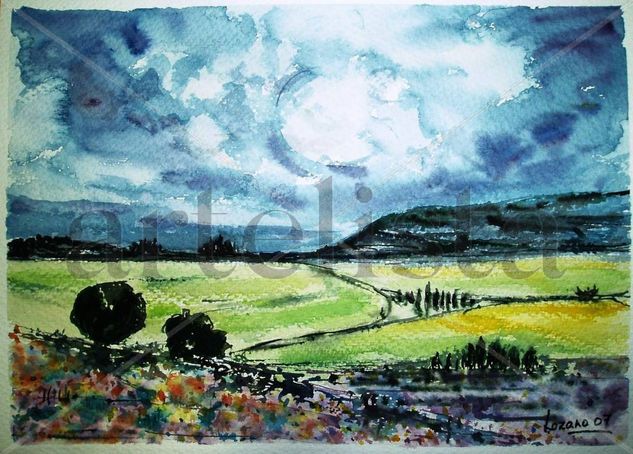 Homenaje a Rafael Requena Watercolour Paper Landscaping