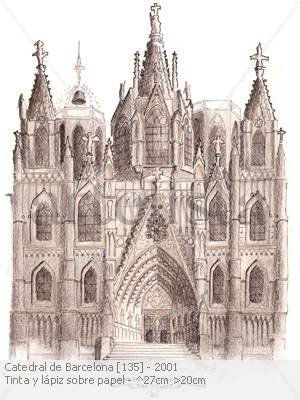 Catedral de Barcelona Lápiz