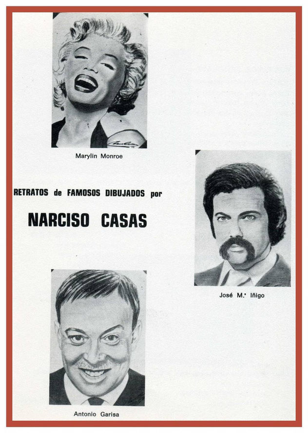 Catálogo de la Exposición de Famosos dibujados por Narciso Casas