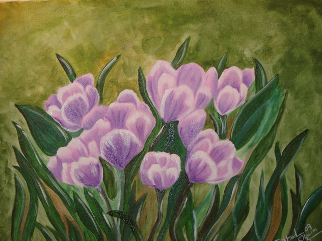 tulipanes lilas