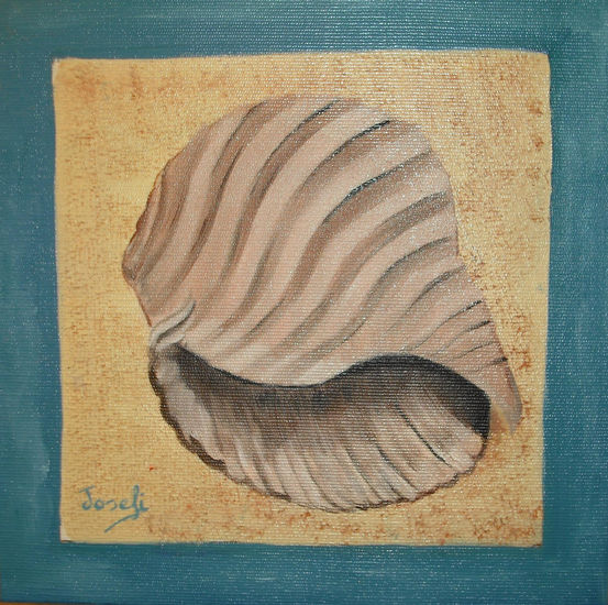 Caracola Oil Canvas Marine Painting