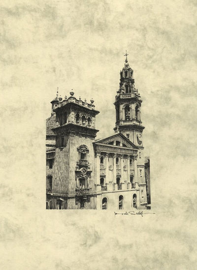 IGLESIA DE STA. MARIA. ALCOY Tinta