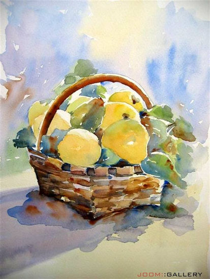 Membrillos Watercolour Paper Still Life Paintings